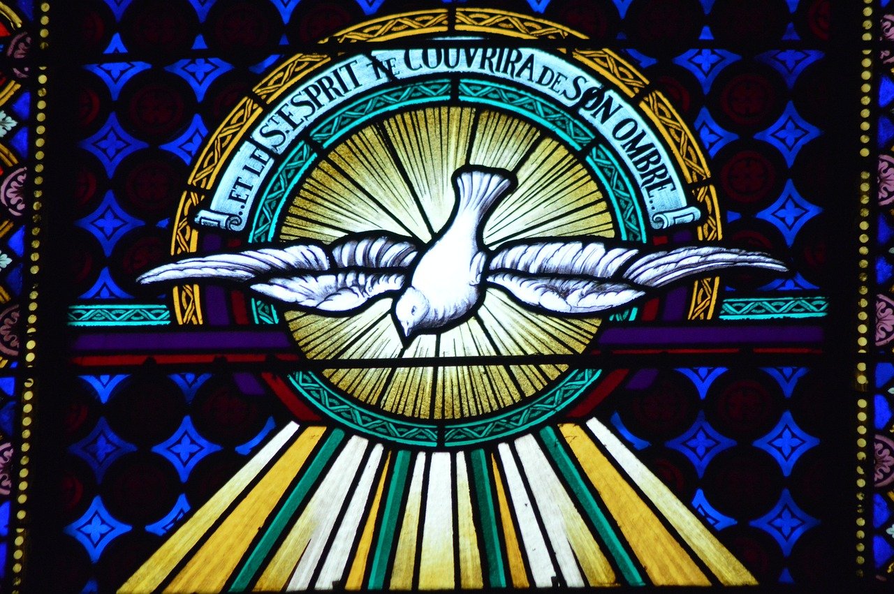 stained glass, window, church, holy spirit, dove, light, fly, wings, faith, religion, spirituality, holy spirit, holy spirit, holy spirit, holy spirit, holy spirit