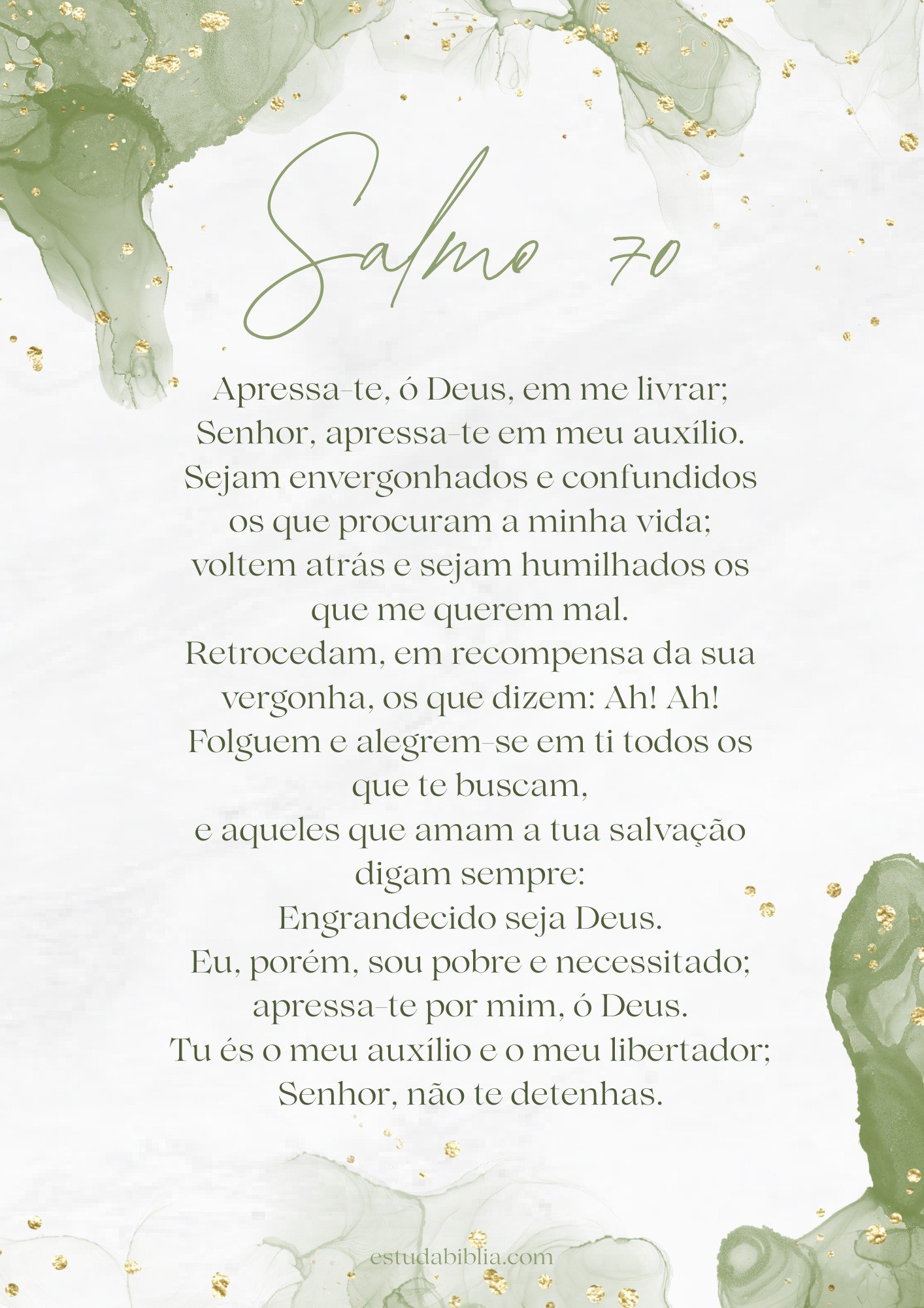 salmo 70 completo para imprimir