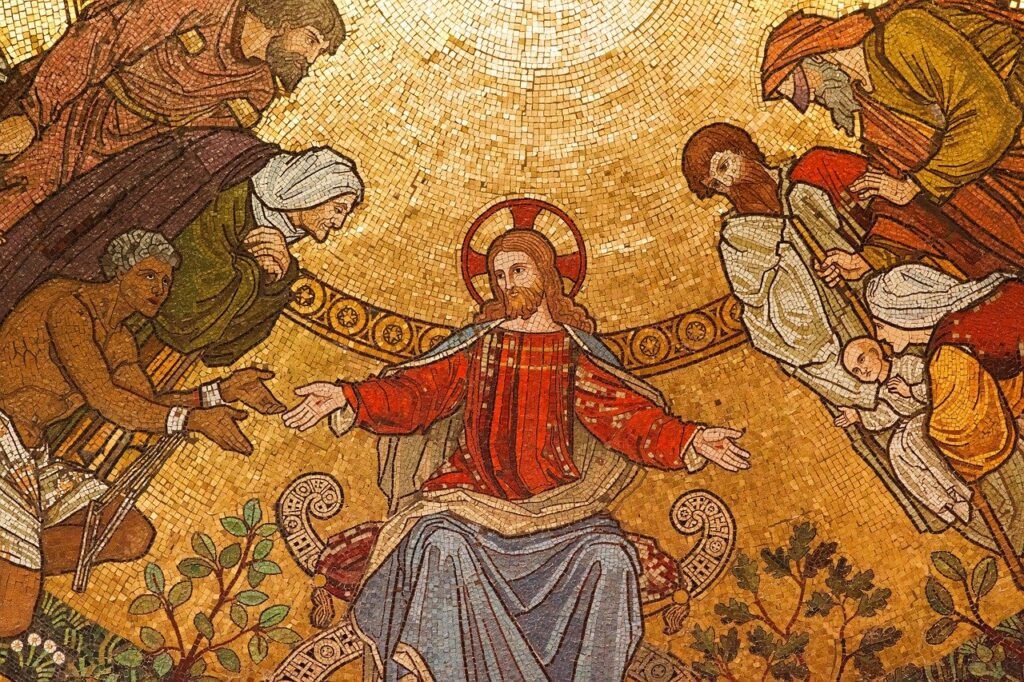 antique, art, building, cambridge, church, decoration, gold, golden, jesus, christ, mosaic, old, religion, religious, saint, christian, christianity, brown art, brown building, brown church, brown old, jesus, jesus, jesus, jesus, jesus, saint
