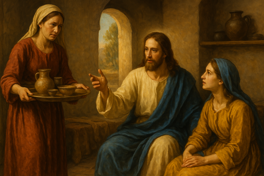 Marta e Maria liturgia do dia Lc 10,38–42