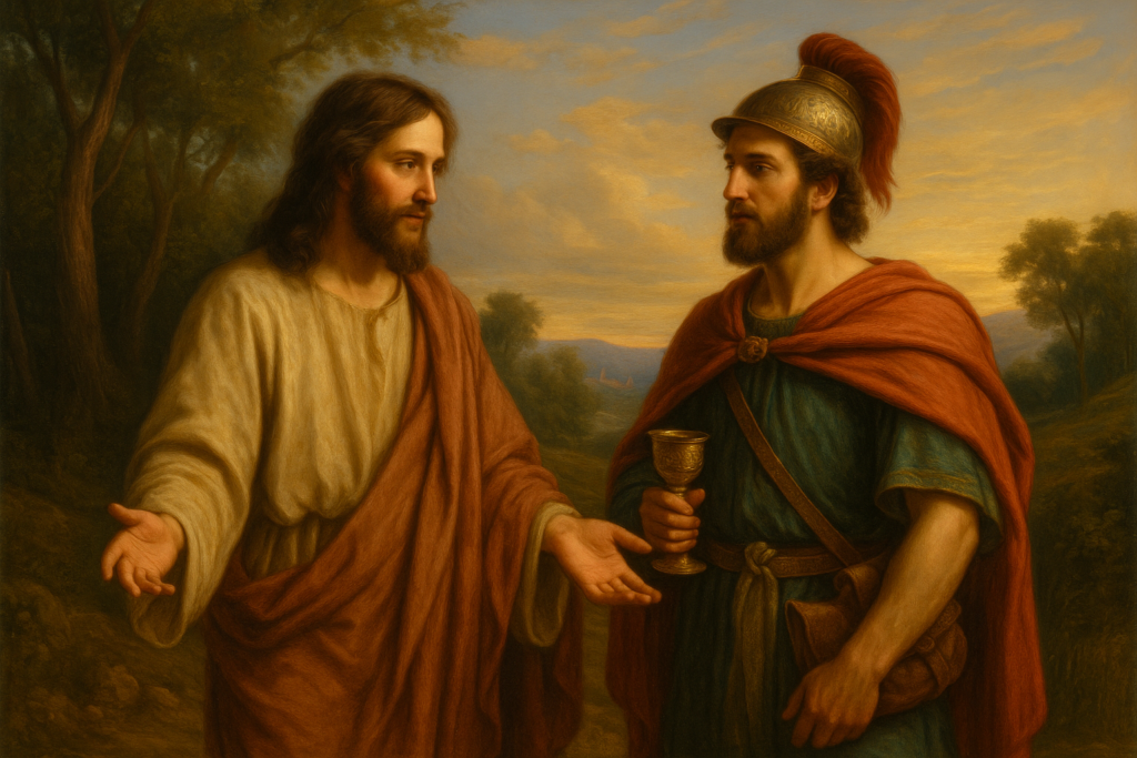 homem jovem rico que pergunta a Jesus sobre a vida eterna