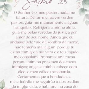 Salmo 23 Completo para Imprimir