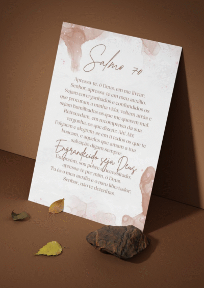 Salmo 70 Escrito para Imprimir em A3 e A4