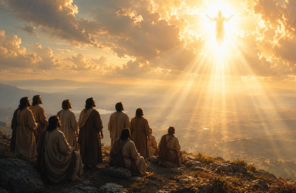 Ascensao do senhor Jesus aos ceus ao lado do Pai