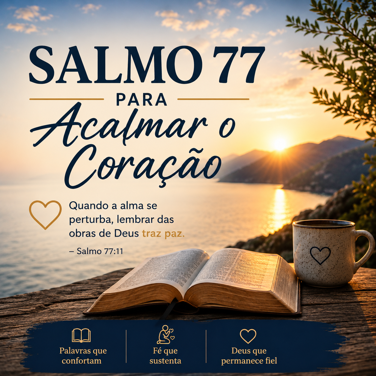 Salmo 77 para acalmar o coração e a alma em dias difíceis